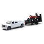 New Ray Toys 19535B Chevy Silverado Pickup with ATV/ Scale - 1:43