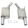 JBA 07-10 Ford Mustang GT/GT500 4.6L/5.4L 409SS Dual 3.5in Rear Exit Axle Back Exhaust