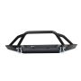 Fishbone Offroad FB22060 Cherokee XJ Front Winch Bumper W/Grille Guard Bullhead Steel - Blk Txtrd Pwdrcoat