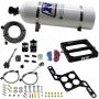 Nitrous Express 4500 RNC Conventional Nitrous Plate Kit w/.375in Solenoid w/15lb Bottle