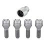 McGard Wheel Lock Bolt Set - 4pk. (Cone Seat) M12X1.5 / 17mm Hex / 25.5mm Shank Length - Chrome