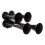 Kleinn Air Horns 141-1 Kleinn Black Quad Horn/ 12.5In/10In/7.5In/6In - XCR2.0 Coated Zinc Alloy
