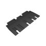 3D MAXpider 2017-2020 Tesla Model X Folding 7-Seats Kagu 2nd Row Floormats - Black