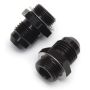 Russell Performance -6 AN Carb Adapter Fittings (2 pcs.) Black