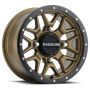 Raceline A94BZ Krank 14x7in / 4x156 BP / 10mm Offset / 132.5mm Bore - Bronze & Black Lip Wheel