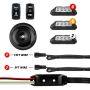 XKGLOW XK-DT-PRO XK Glow ATV UTV Pro DOT Street Legal Conversion Signal/ Horn Kit- 2 White 6 Red 6 Amber Pods
