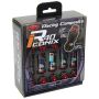 Project Kics WRIA11NK 16+4 Neo Chrome Lock & Lug Nuts R40 Iconix w/ Aluminum Cap (Black) - 12X1.50