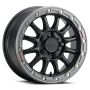 Raceline A14BG Alpha 15x7in/5x114.3 BP/53mm Offset/68mm Bore - Black & Gunmetal Ring Beadlock Wheel