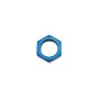 Russell Performance -6 AN Bulkhead Nuts 9/16in -18 Thread Size (Blue)