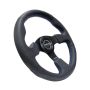 NRG Reinforced Steering Wheel (320mm) Black Leather w/Blue Stitching