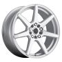 Raceline 131S Evo 18x7.5in / 5x100/5x114.3 BP / 42mm Offset / 72.62mm Bore - Silver & Machined Wheel