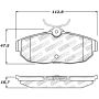 StopTech Performance 05-09 Ford Mustang Cobra/Mach 1 V6/GT / 10 Shelby/Shelby GT Rear Brake Pads