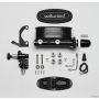 Wilwood 261-13270-BK HV Tandem M/C Kit w L/H Bracket & Prop Valve - 1 1/8in Bore Black