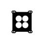 Cometic Gasket C5262FC Cometic Holley 4 BBL .060in Fiber Carburetor Mounting Gasket - 4 Hole - 1.750in Holes