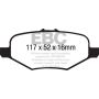 EBC DP61887 13+ Ford Explorer 3.5 Twin Turbo 4WD Greenstuff Rear Brake Pads