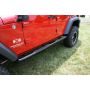 Rugged Ridge 11590.06 3-In Round Side Steps Black 07-18 4-Door Jeep Wrangler