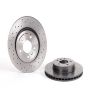Brembo 09.9581.1X Premium UV Coated Xtra Cross Drilled Brake Rotor