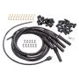EDELBROCK EDE22700 Max Fire Plug Wire Set w/Str Flex Boots Black