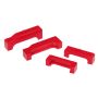 Prothane 88-98 Chevy Truck Small Block Radiator Insolators - Red