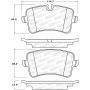 Stoptech 308.15470 Street Brake Pads - Rear