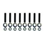 Moroso 38850 Pontiac Valve Cover Stud Kit w/ Broached Studs/Washers/Nylock Nuts