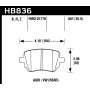 Hawk Performance HB836B.651 HPS 5.0 Disc Brake Pad