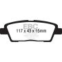 EBC UD1551 10-11 Hyundai Genesis 3.8 Ultimax2 Rear Brake Pads