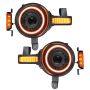 Oracle Lighting 5886-005 Oculus(TM) Bi-LED Projector Headlights for 2021+ Ford Bronco - Amber LED