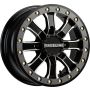 Raceline A71MB Mamba 14x6in/4x137 BP/40mm Offset/110.18mm Bore - Black & Machined Beadlock Wheel