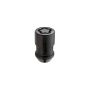 McGard Wheel Lock Nut Set - 4pk. (Cone Seat) M12X1.5 / 19mm & 21mm Dual Hex / 1.46in. Length - Black