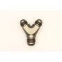 DeatschWerks 8AN Male Flare + 8AN Male Flare to 10AN Male Flare Y Block Fitting