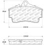 StopTech Performance 97-04 Porsche Boxster / 00-08 Boxster S / 98-08 911 Rear Brake Pads