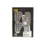 OMP RACING, INC. OMPOA0-1050 3 Pedal Set Knurled Aluminium