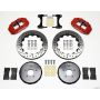 Wilwood 140-11583-DR Narrow Superlite 6R Front Hat Kit 13.06in Drill Red Nissan 370Z/Fiti G37