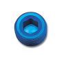 Russell Performance 3/8in Allen Socket Pipe Plug (Blue)