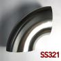 Stainless Bros 701-03856-3100 1.5in SS321 90 Deg Mandrel Bend Elbow - 1D Radius 16GA/.065in Wall (No Leg)