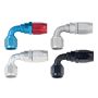 Fragola -16AN x 90 Degree Power Flow Hose End - Black