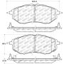 Stoptech 309.10780 Performance 05-08 Legacy 2.5 GT Front Brake Pads