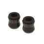 Prothane Universal Shock Bushings - Large Hourglass - 3/4 ID - Black