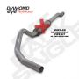 Diamond Eye Performance K4338A-RP Diamond Eye KIT 4in CB MFLR RPLCMENT PIPE SGL AL: 03-07 FORD 6.0L F250/F350 (Extended Cab Only)