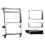 Metra 99-7335S Single or Double DIN Installation Dash Kit for 2007-2009 Hyundai Veracruz with Automatic Climate Control Only (Silver) (Silver)