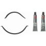 FEL PRO GASKETS OS 30591 Engine Oil Pan Gasket Set RTV Black silicone w/Rubber end seals
