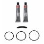 FEL PRO GASKETS OS 30812 Engine Oil Pan Gasket Set RTV Black silicone w/Rubber end seal