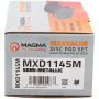 MAGMA BRAKE MXD1145M MAGMA MaxValue MXD1145M Semi-Metallic Brake Pads