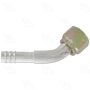 Four Seasons 12110 45 Degree Female O-Ring, Aluminum, Standard Diameter Barb and Clamp, A/C Fitting