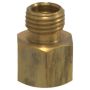 Four Seasons 16660 Male Flare to Metric Male Insert O-Ring, Brass, Adapter, A/C Fitting