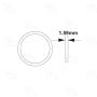 Four Seasons 24117 Teflon Seal Rotolock Fitting O-Ring