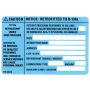 Four Seasons 59970 Retrofit R134a Label