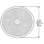 GROTE LIGHTING 40092 Sealed Center-Mount Reflector, Red