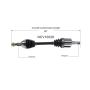 GSP NCV10028 Buick, Pontiac (3.8) CV Axle Assembly  - Front Right